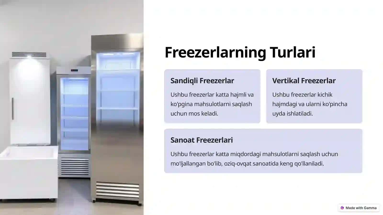 Oziq-ovqat Sanoatida Freezerlar Muhim Asboblar 3