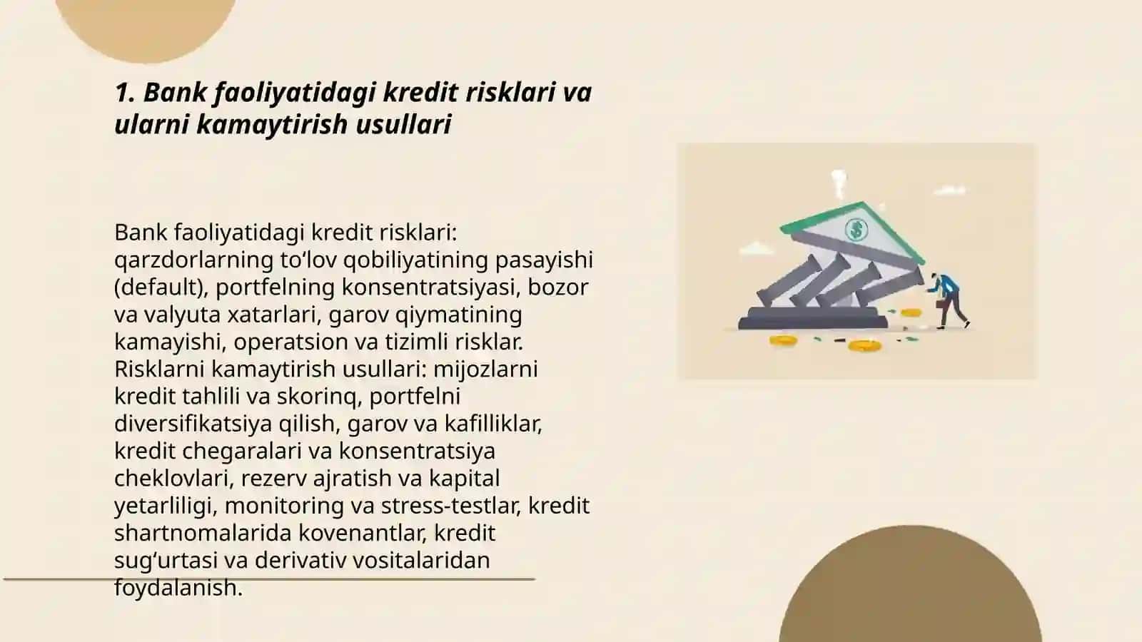 Bank faoliyatidagi potensial tahdidlar 3