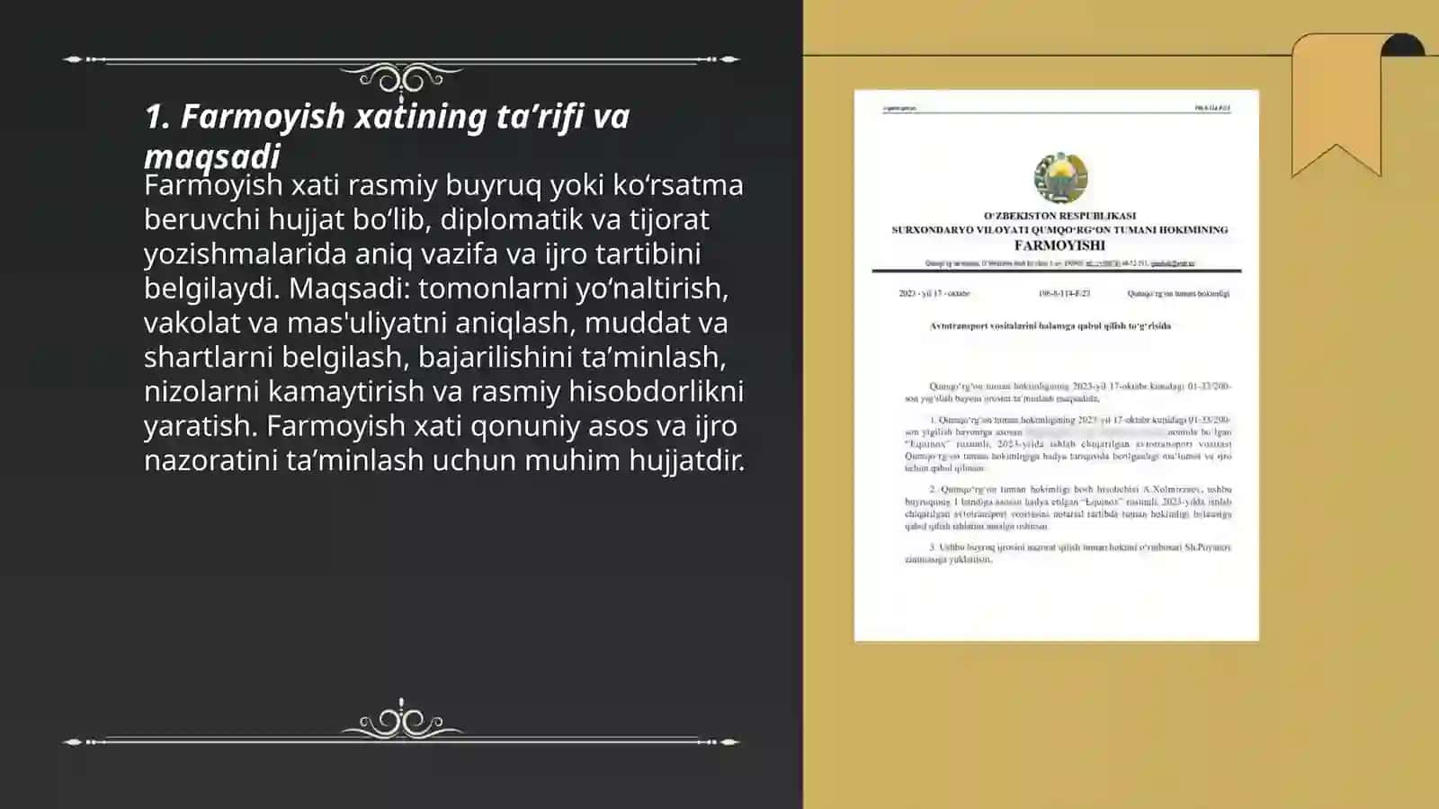 Farmoyish xati 3