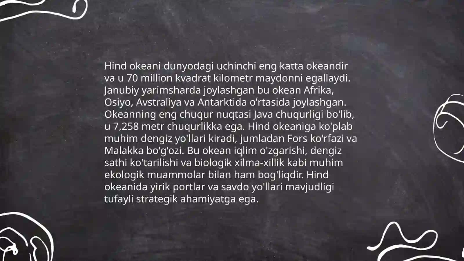 Dunyo okeani tushunchasi. HIND OKEANI 3
