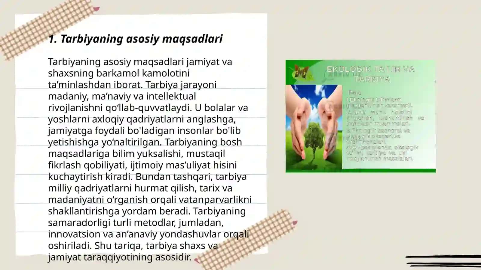 Tarbiyaning maqsad va vazifalari 3