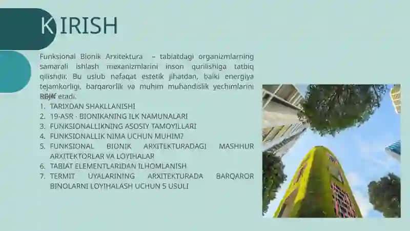 "Bionik Funksiyanallik" taqdomot 3