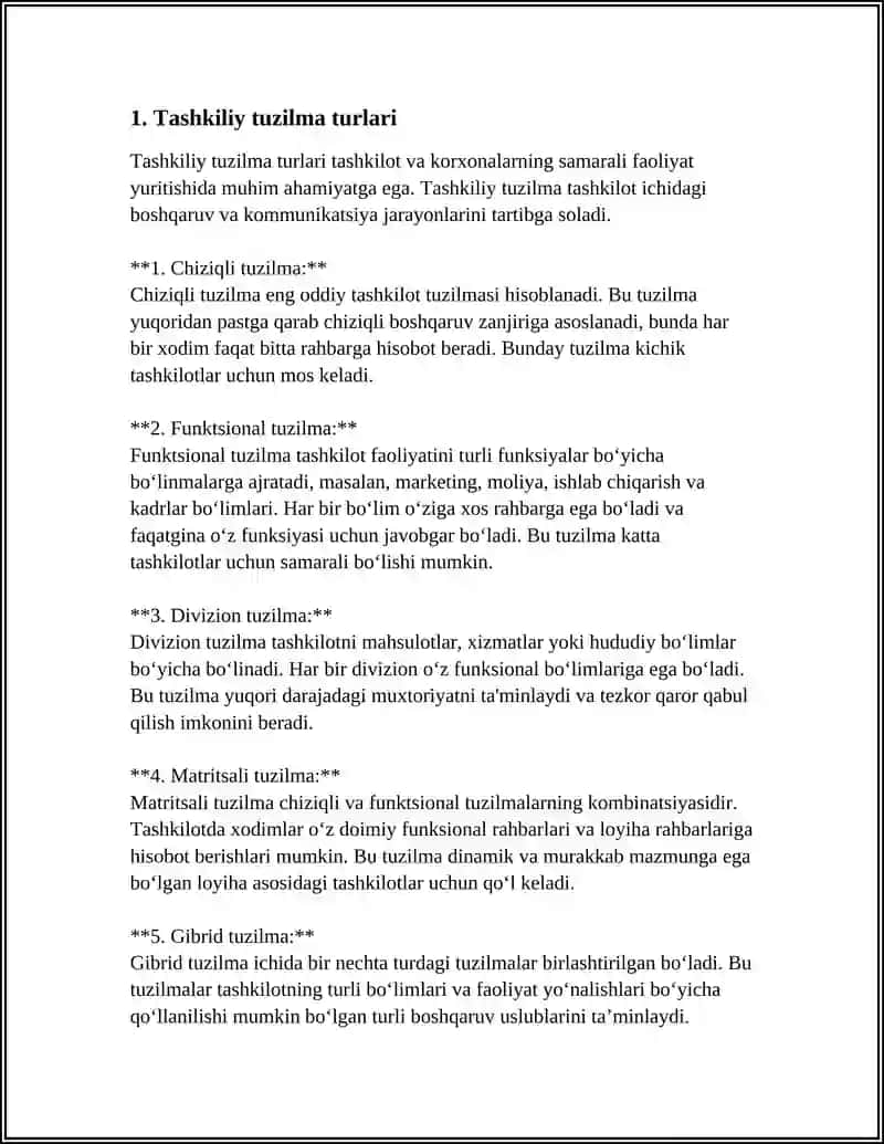 TASHKILIY TUZILMA VA MENEJMENTLIK BUXGALTERIYA HISOBI 3