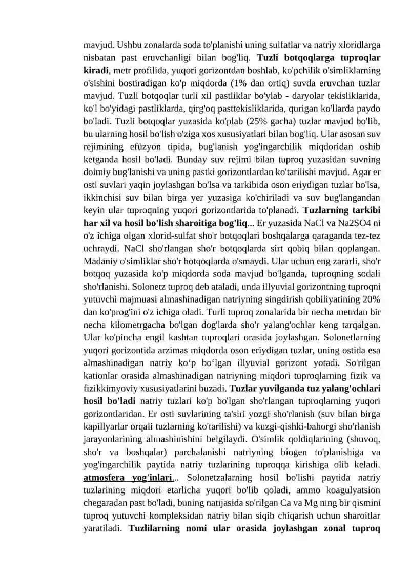 Tuproqning sho’rlanganlik darajasini aniqlash 3