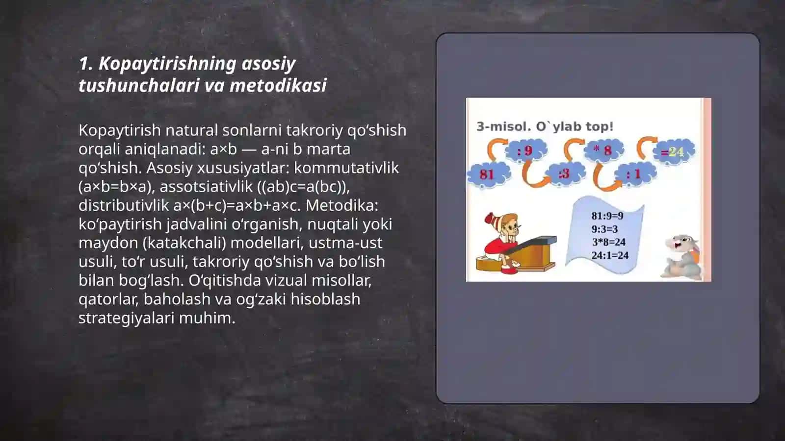 Kopaytirish bólish metodikasi 3