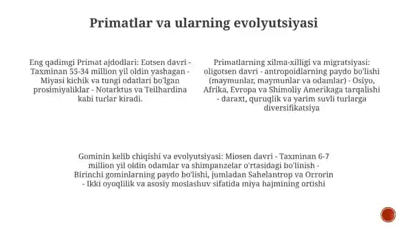 Antropogenez.Odamningboshlang‘Ich Ajdodlari 3