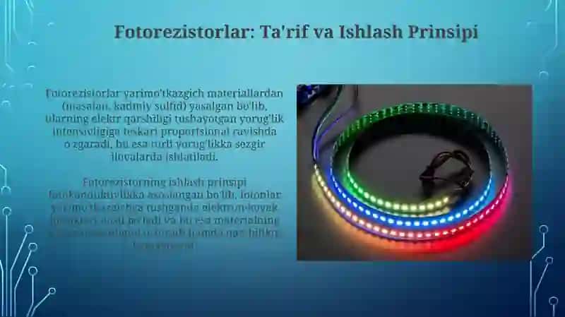Fotorezistorlar va Quyosh Batareyalari 3