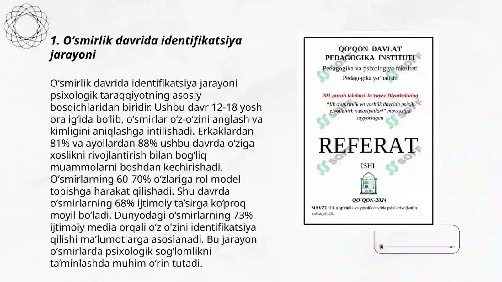 Oʻsmirlik davrida psixik rivojlanish xusiyatlari 3