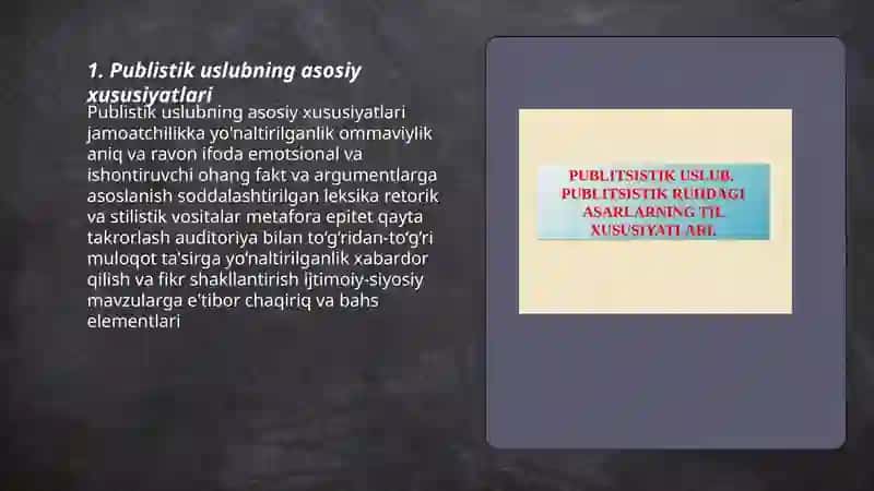 Publistik uslub haqida 3