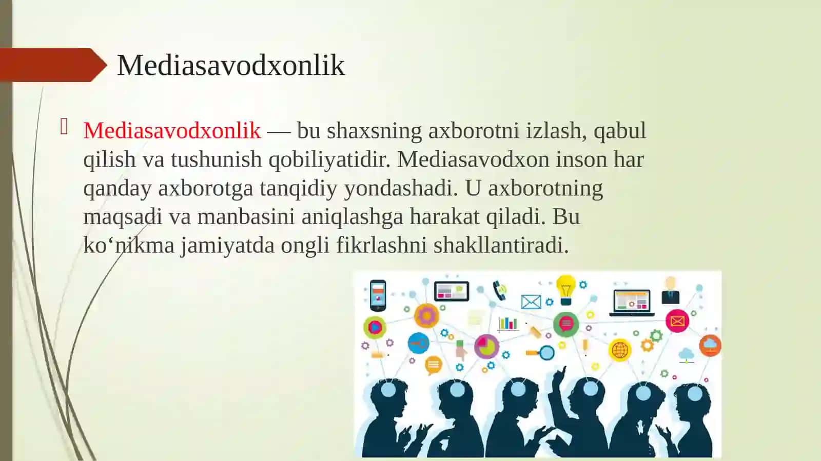 Mediasavodxonlik va axborot madaniyati fanidan 3