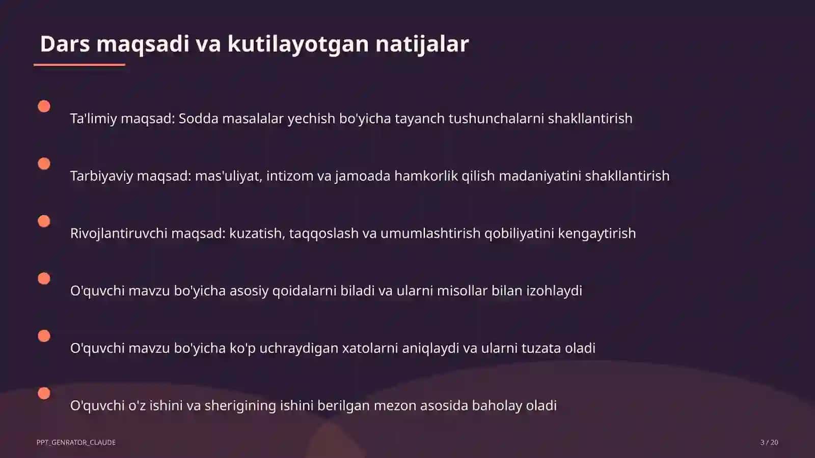 Sodda masalalar yechish (1-sinf) 3