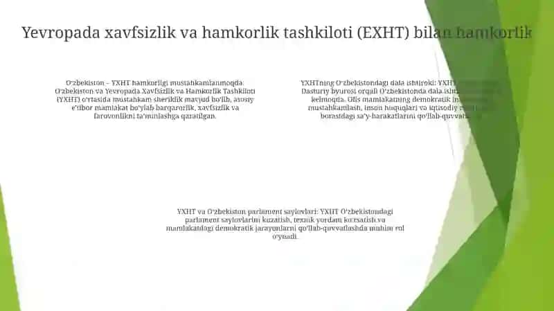 O'Zbekistonning Xalqaro Tashkilotlar Bilan Hamkorlik Aloqalari 3