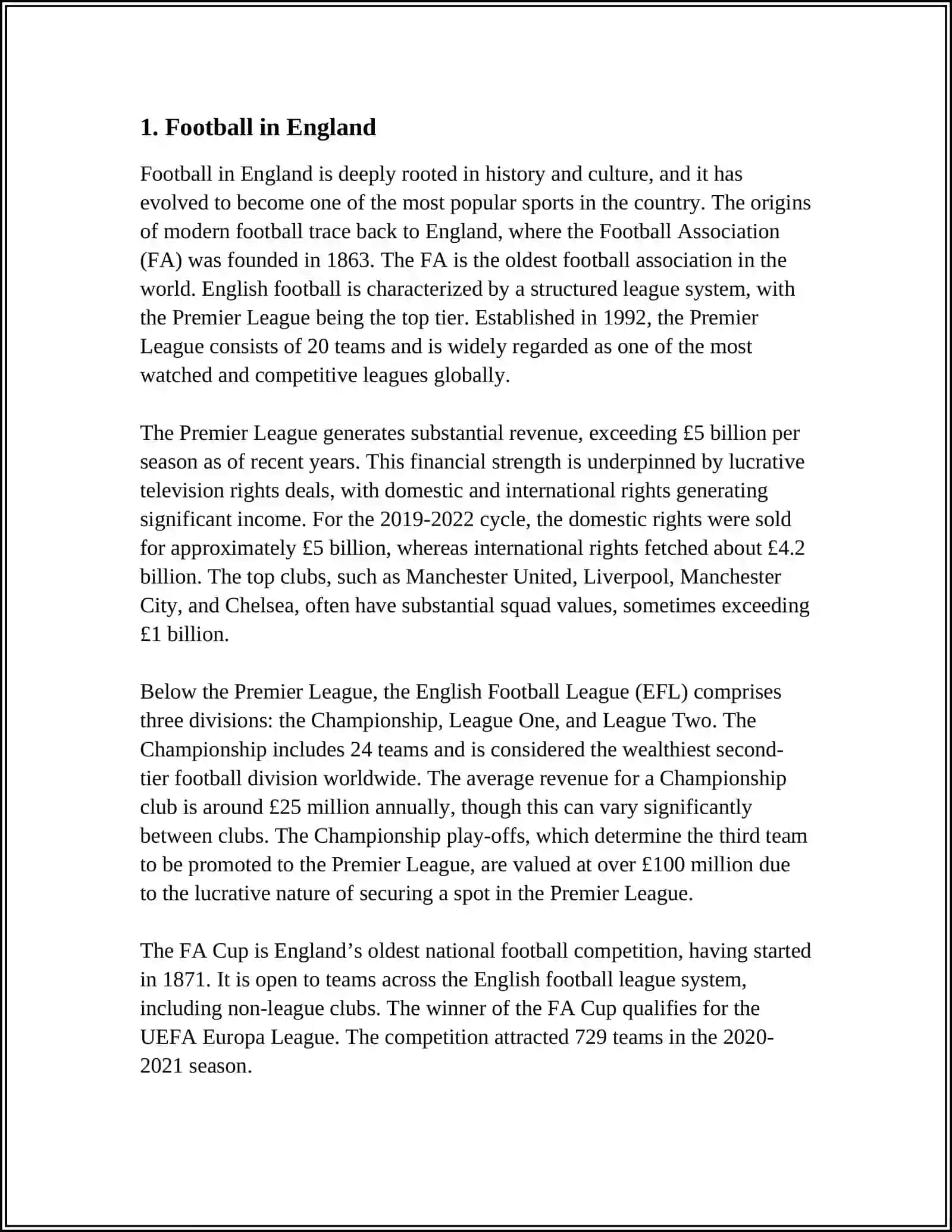 SPORT IN ENGLAND 3