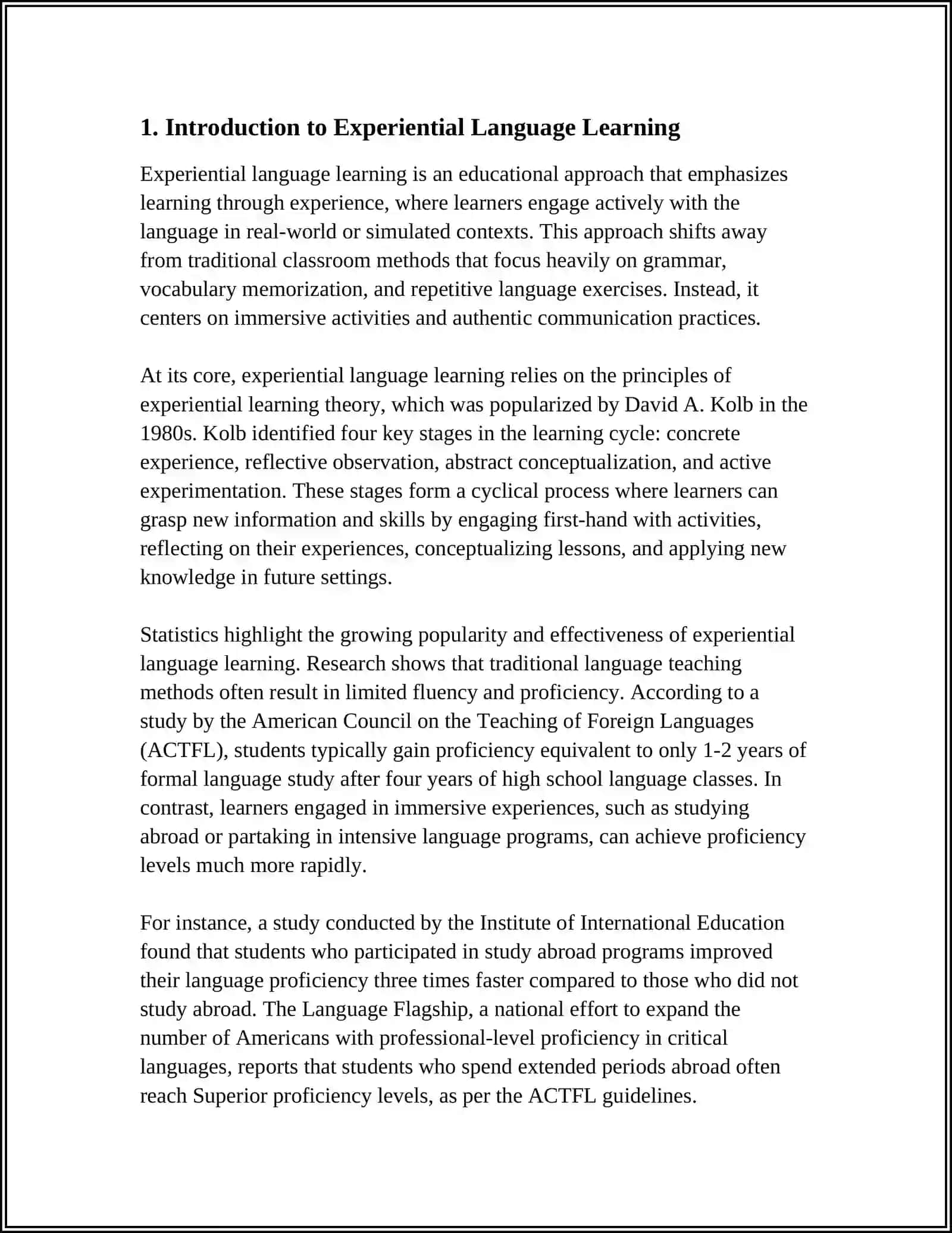EXPERIENTAL AND NEGOTIATED LANGUAGE LEARNING PRESENTATION 3