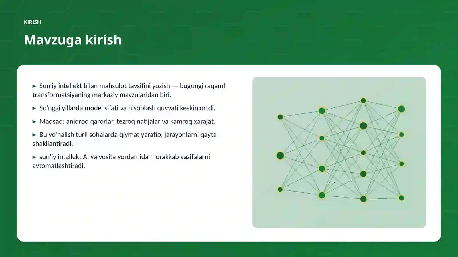 Sun'iy intellekt bilan mahsulot tavsifini yozish 3