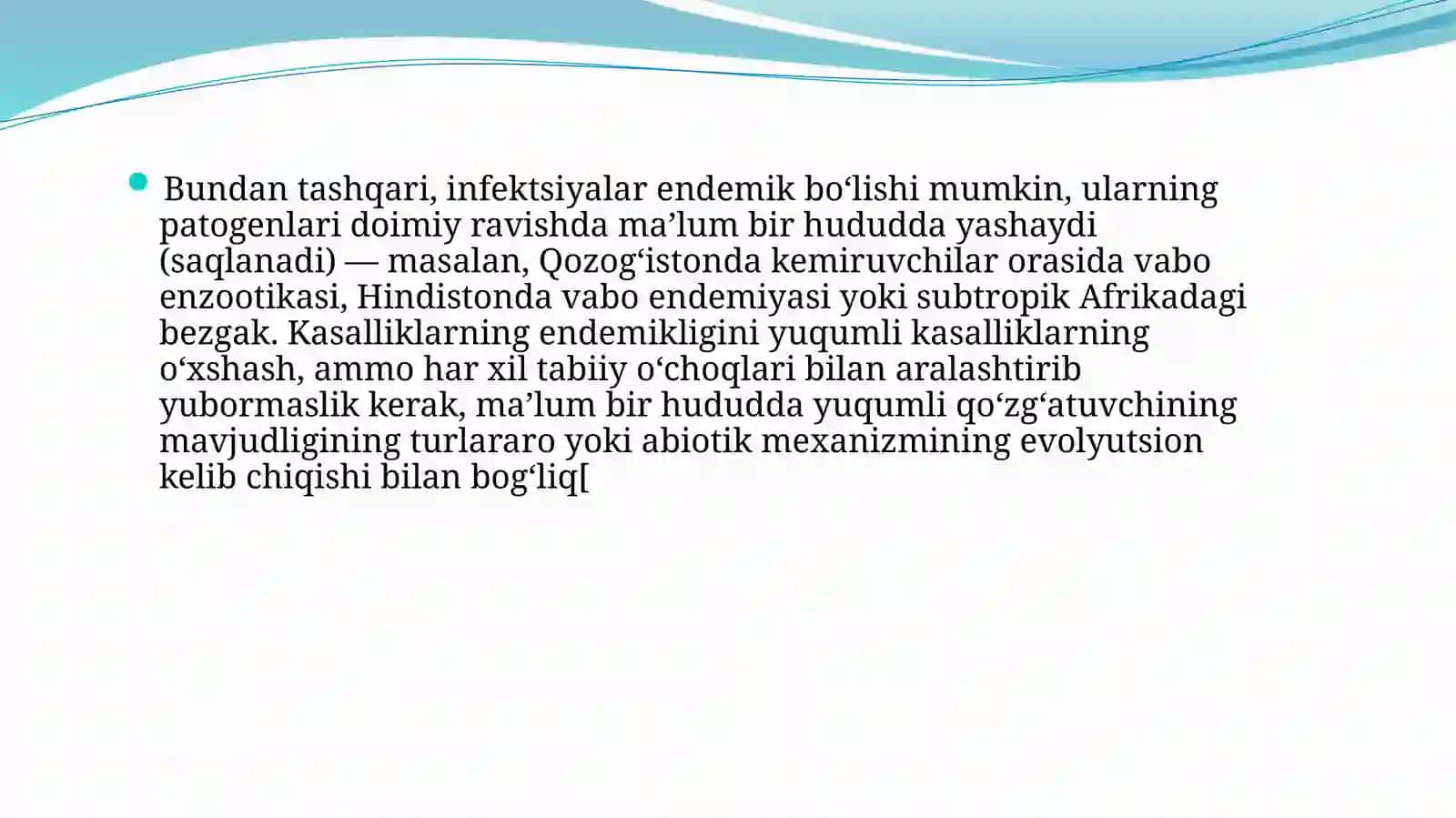 Endemik kasalliklar va ularni oldini olishning gigiyenik asoslari 3