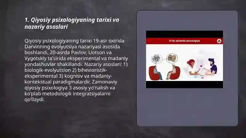 Qiyosiy psixologiya 3