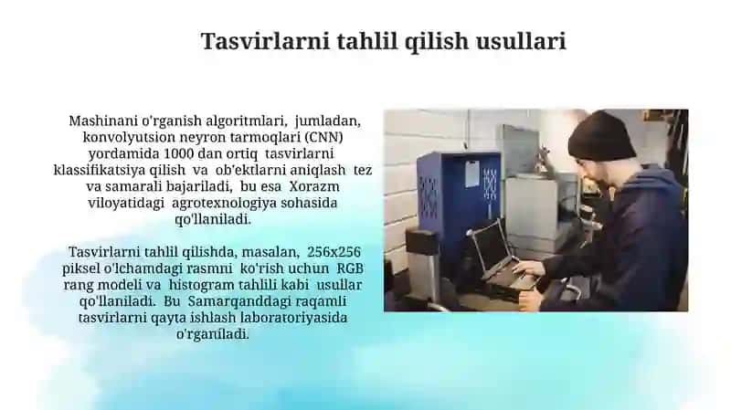 Tasvirlarni tahlil qilish usullari 3