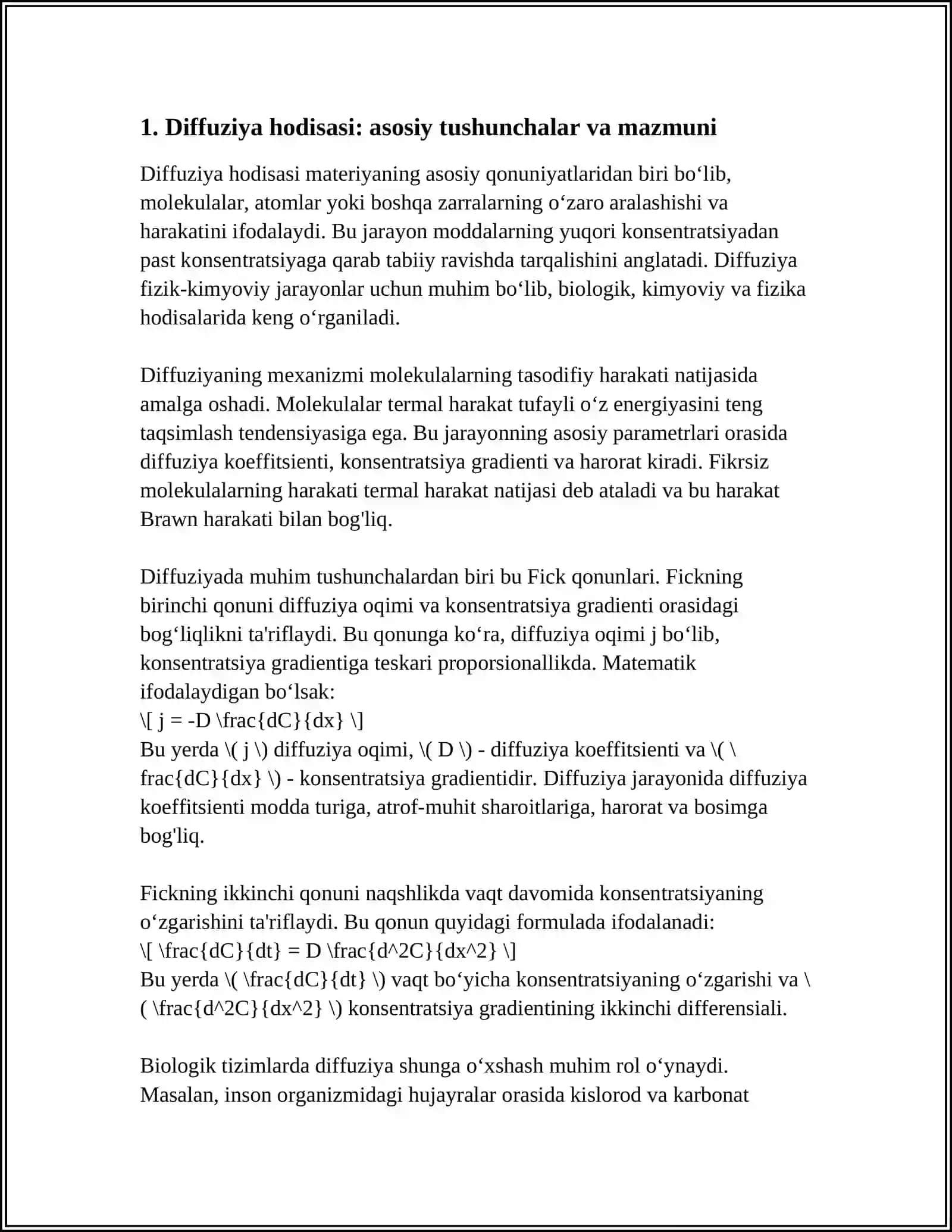 QATTIQ JISMLARDA DIFFUZIYA HODISALARI 3