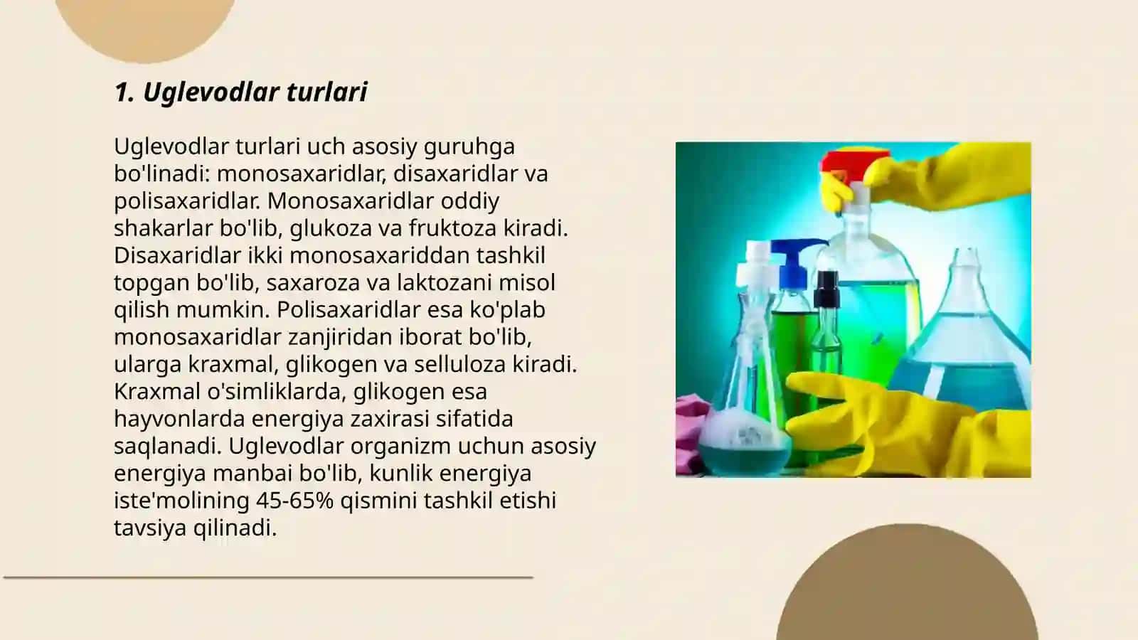 Uglevodlarning olinishi va xossalari 3