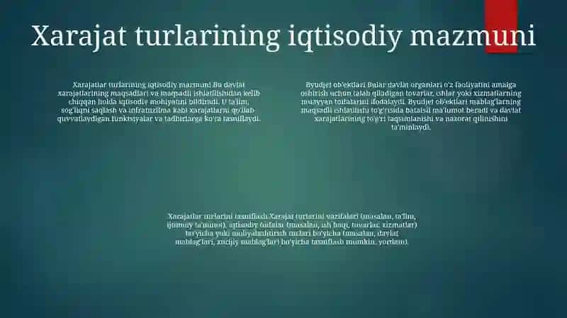Budjet Hisobi Obyektlarining Iqtisodiy Mazmuni 3