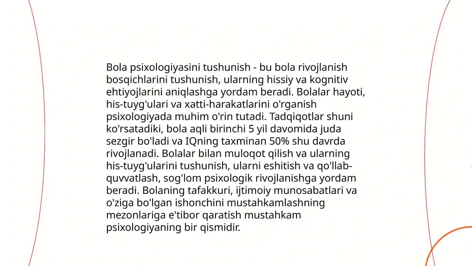 Bola psixikasini òrganish prinsiplari 3