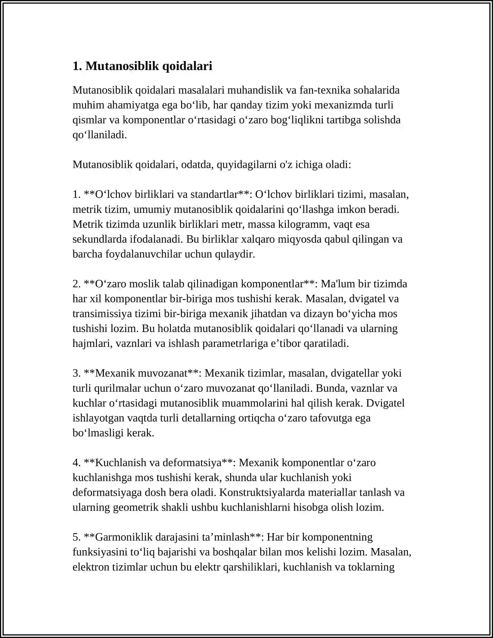 MUTANOSIBLI QO’SHMA GAPLAR 3