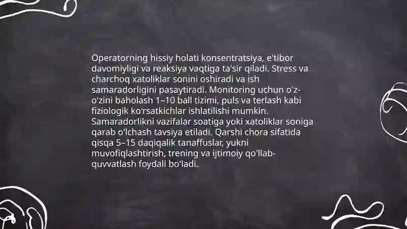 Operatorning hissiy holati va ish samaradorligi 3
