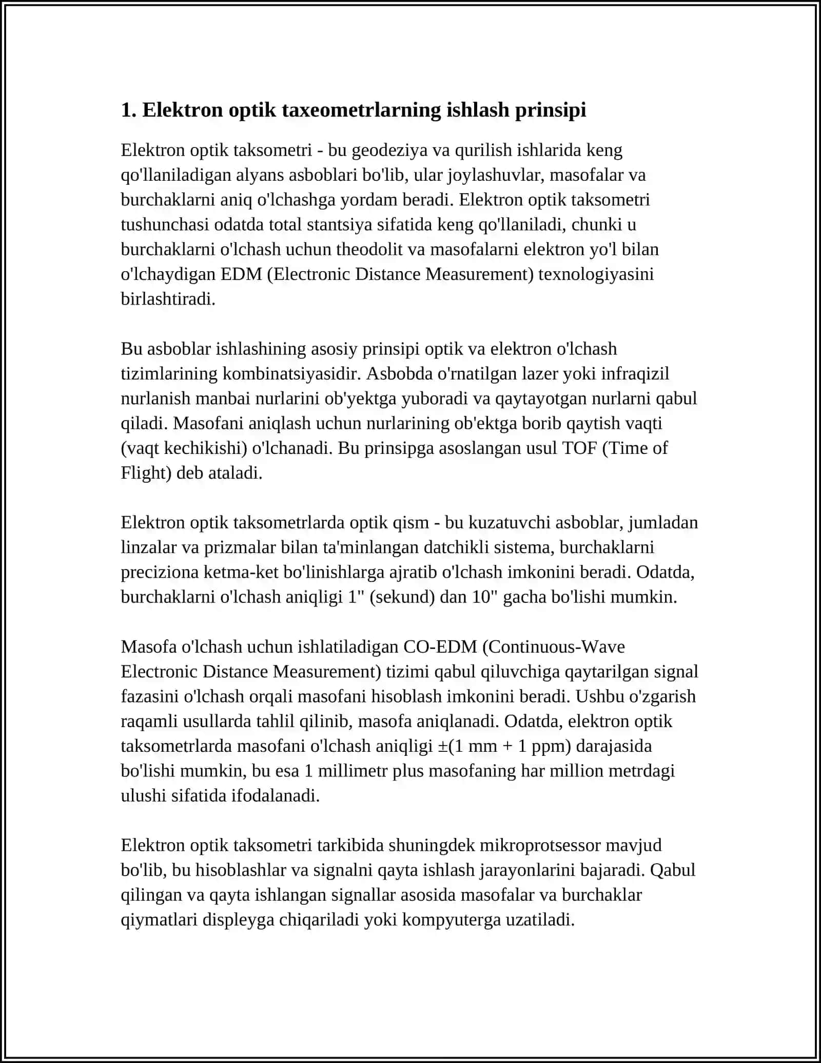 Elektron Optik Taxeometrlardan Foydalanishning Samarasi 3