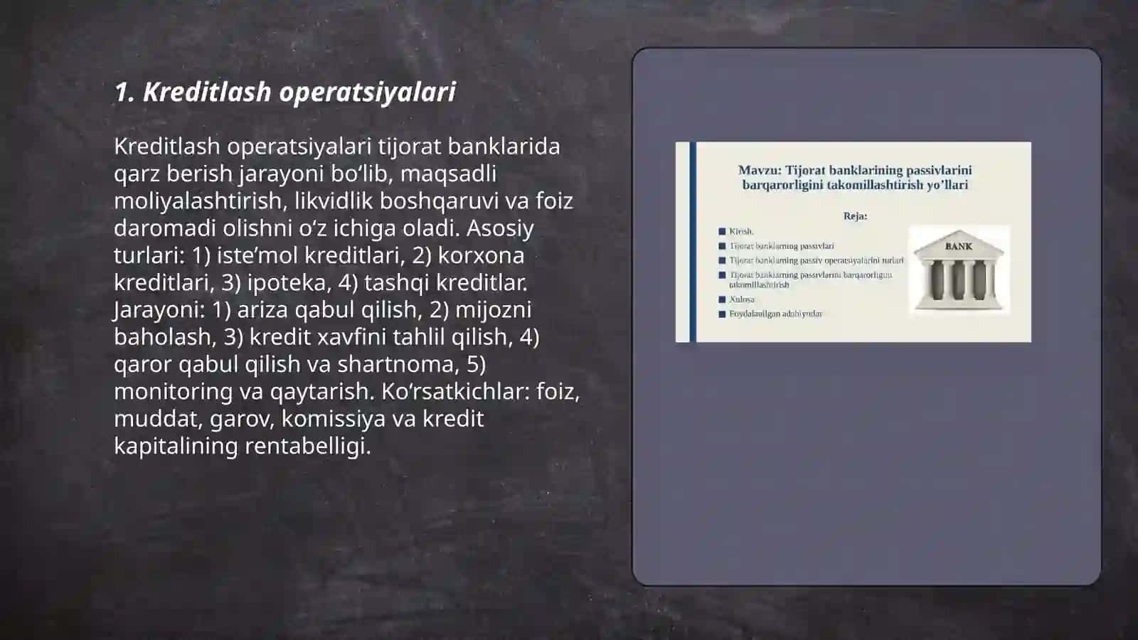 Kreditlash operatsiyalari 3