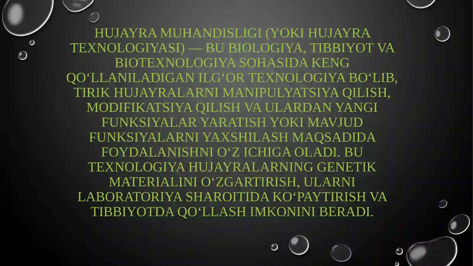 Hujayra muhandisligidagi texnologik jarayonlar 3