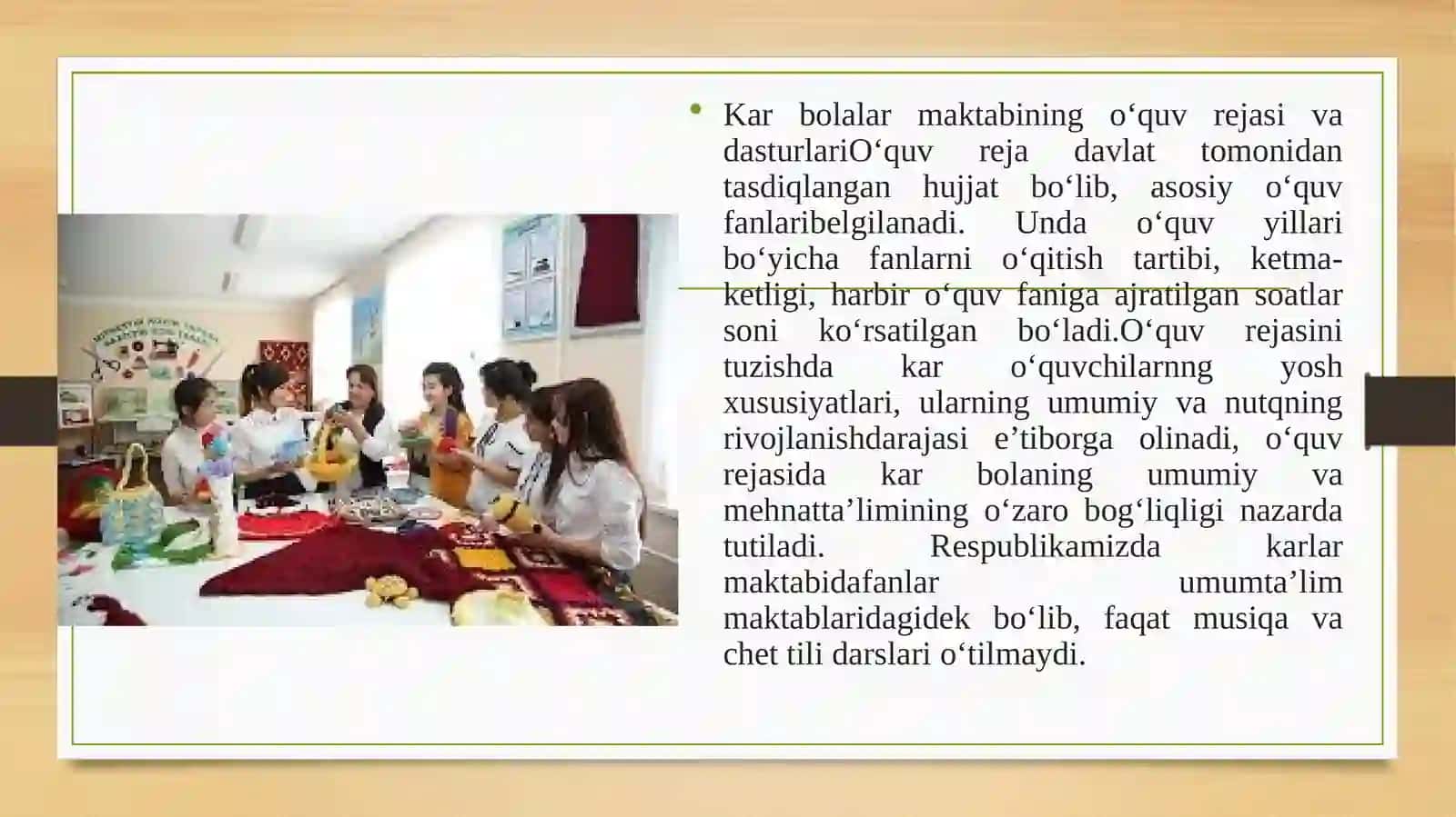 Kar bolalar maktabi didaktikasi 3