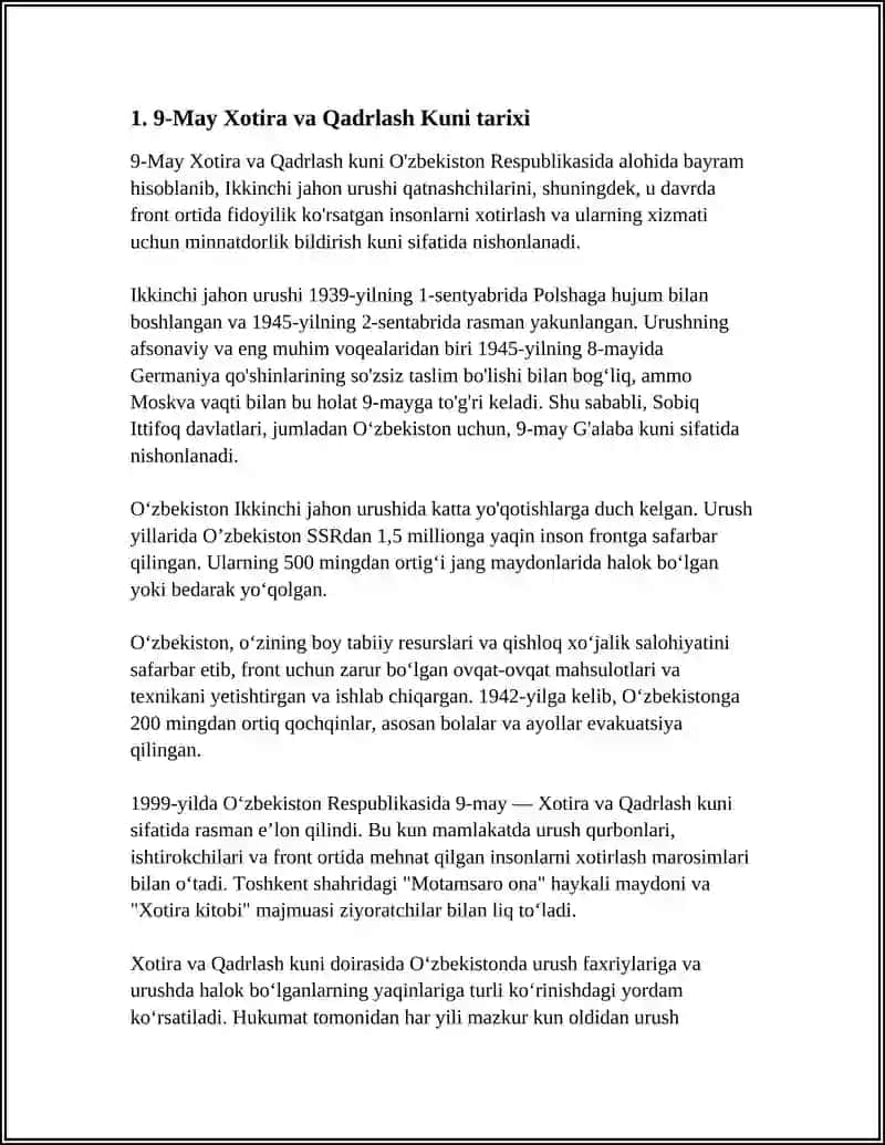 9-May Xotira va Qadrlash Kuni 3