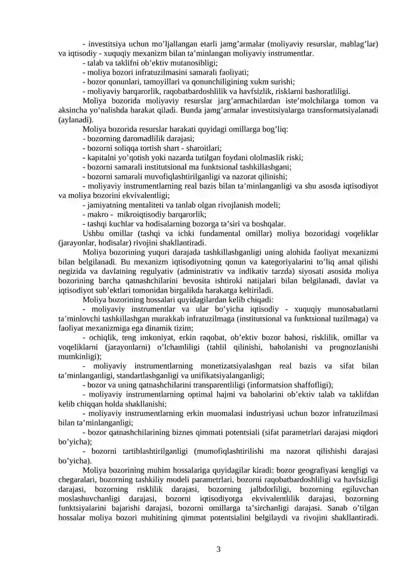 Mоliya bоzоri asоslari 3