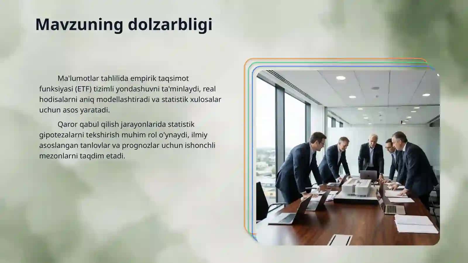 Emperik taqsimot funksiyasi Statistik gipatezalar. 3