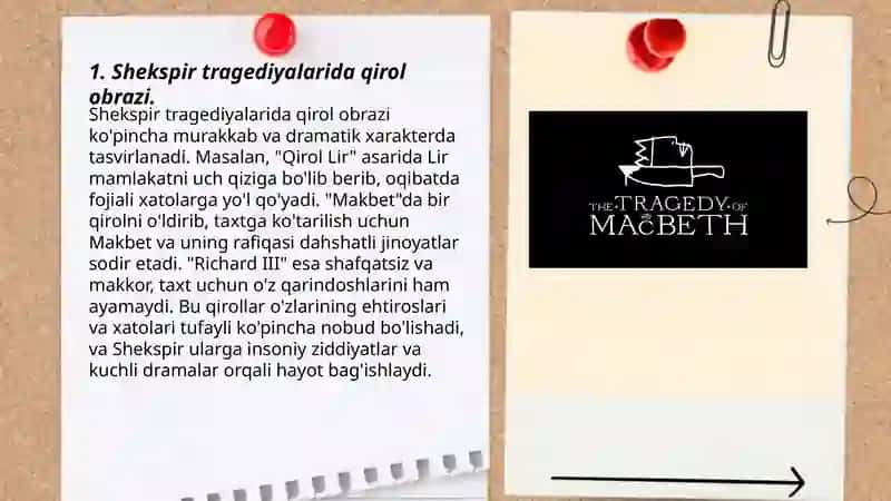 Shekspir tragediyalarida qirol obrazi 3
