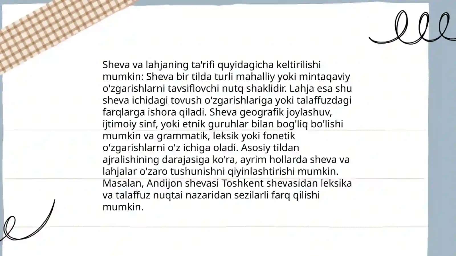 Sheva dialekt va lahja tushunchalari 3