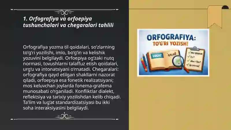 Orfografiya va orfoepiya boʻlimlarining tahlili 3