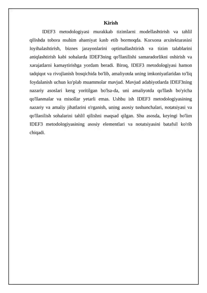 IDEF3 metodologiyasi 3