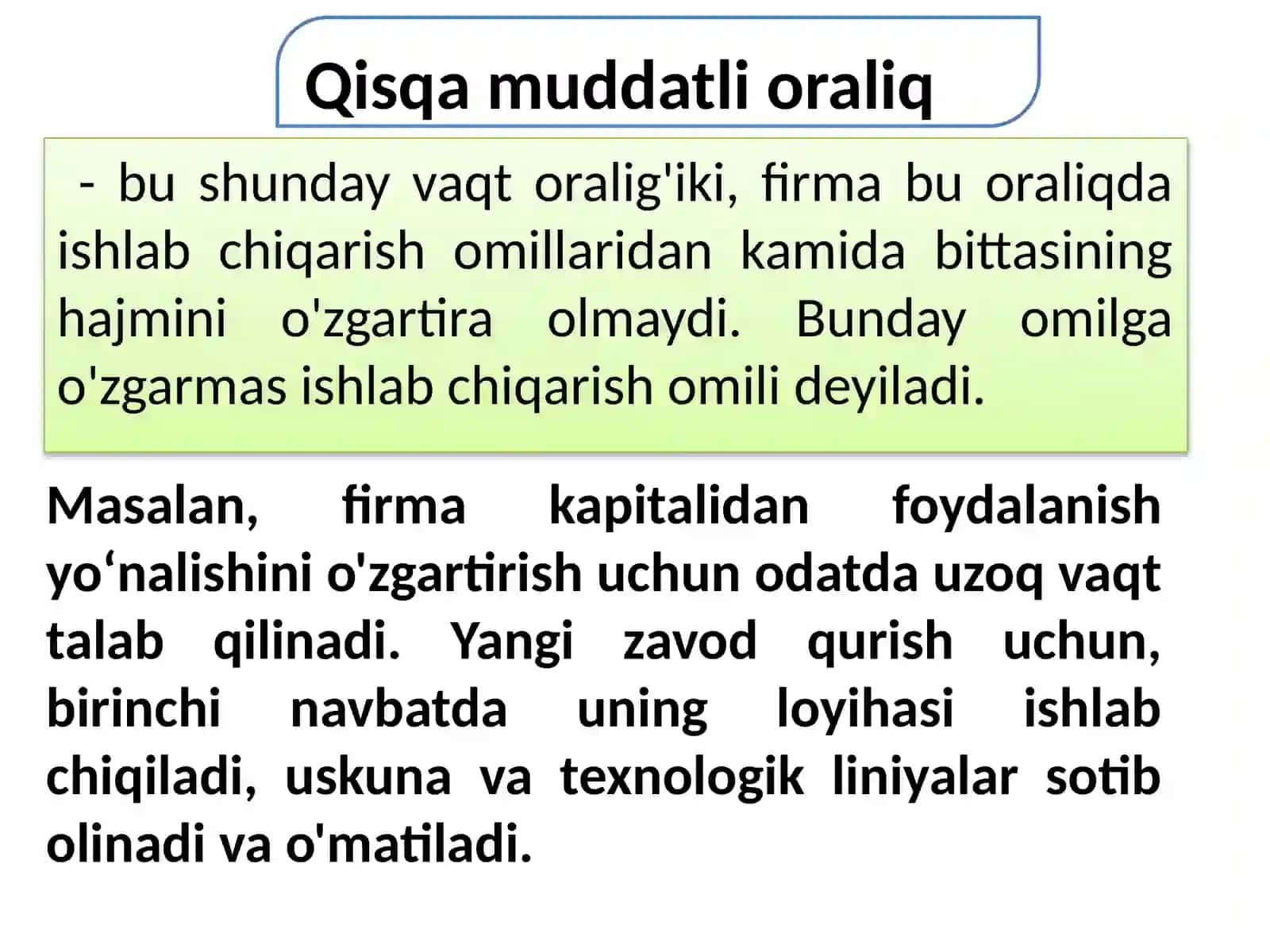 Ishlab chiqarish xarajatlari 3