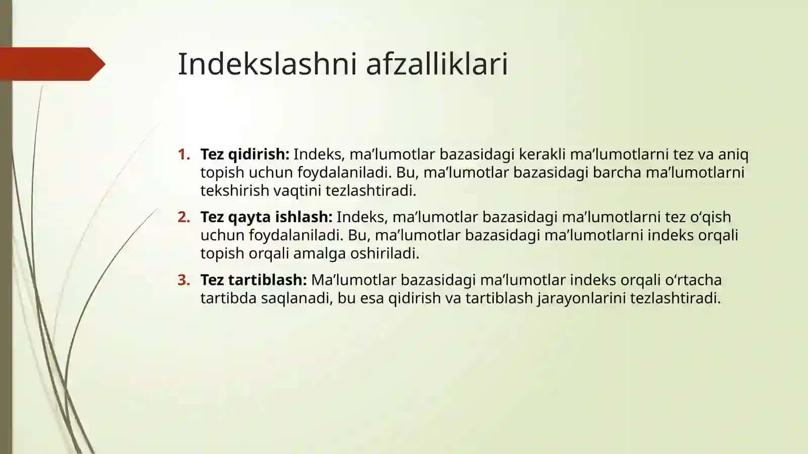 Taqsimlangan va dinamik indekslash 3