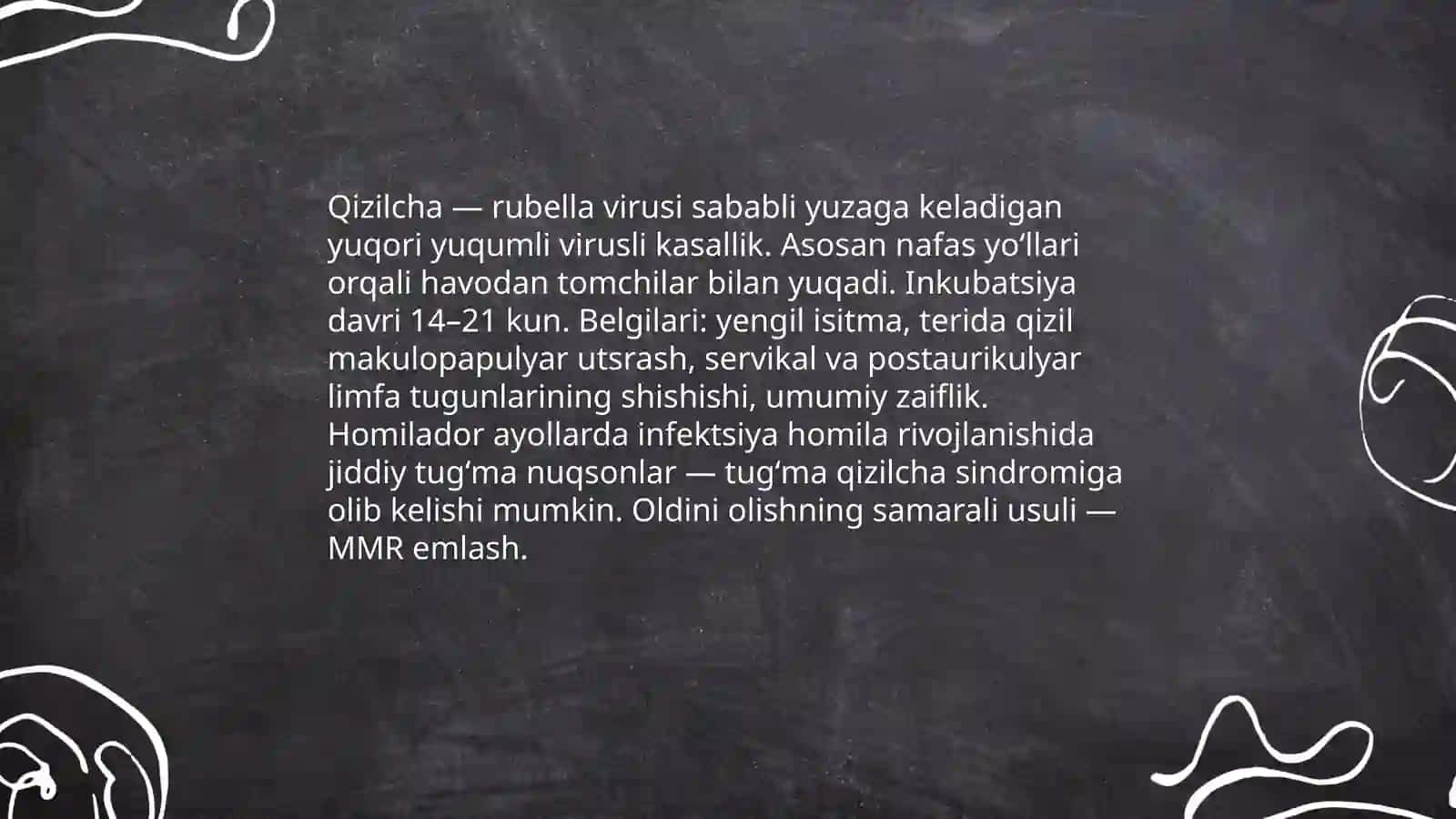 Qizilcha kasaligi 3