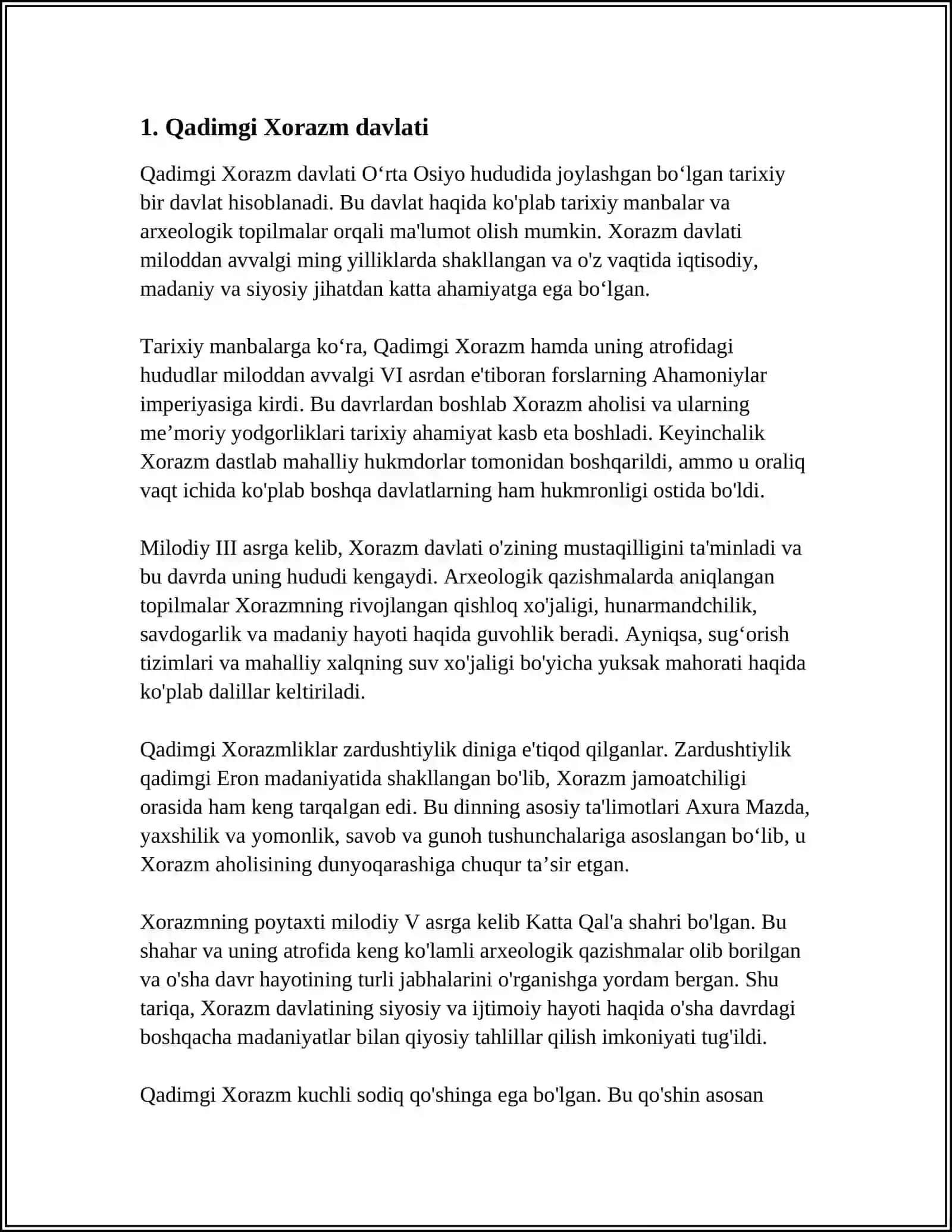 O'zbek Davlatchiliginig Tarixiy Bosqichlari (O'zbekiston hududidagi tarixiy davlatlar misolida) 3