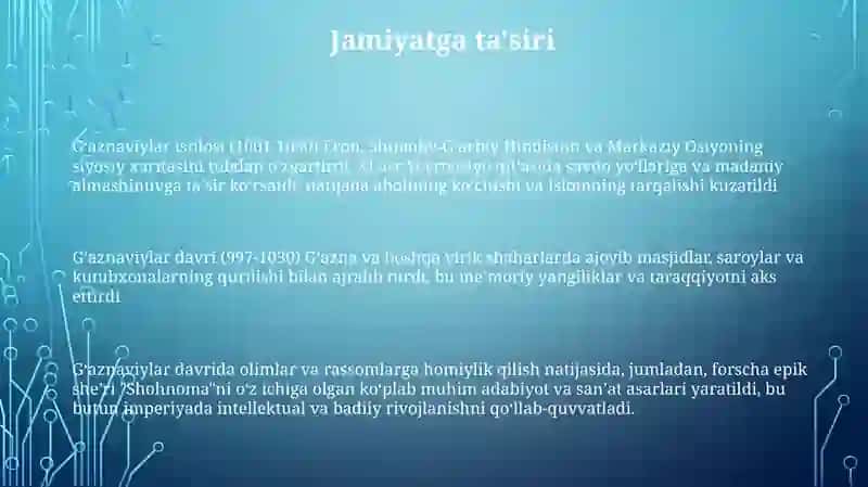 Gazning bajargan ishi 3