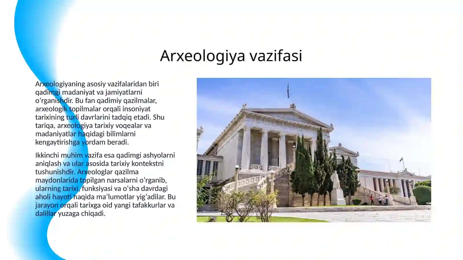 ARXEOLOGIYA FANINING OLD TARIXNI O'RGANISHDAGI AHAMIYATI 3
