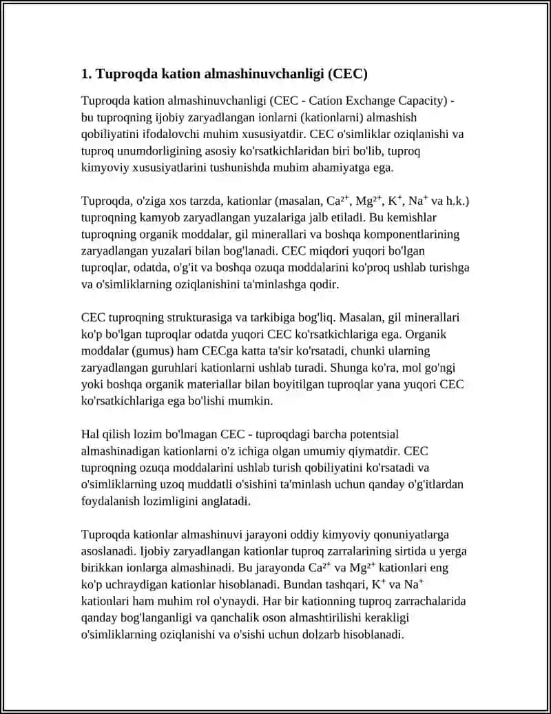 Tuproqda ION BOGLANISHI 3