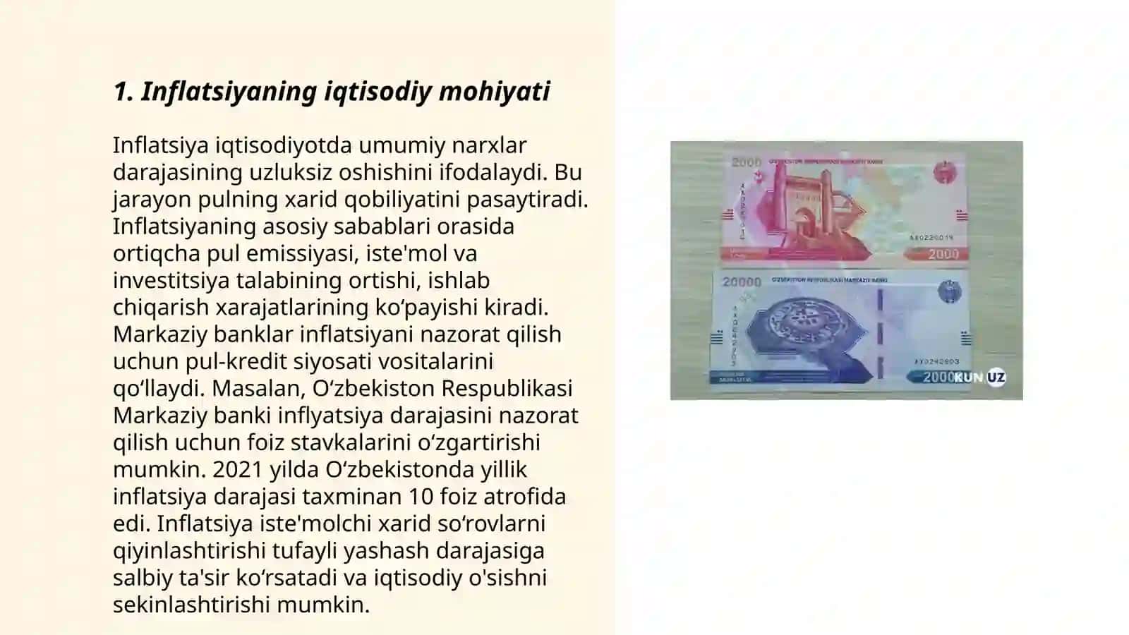 Inflatsiyaning mohiyati va keib chiqish sabablari 3