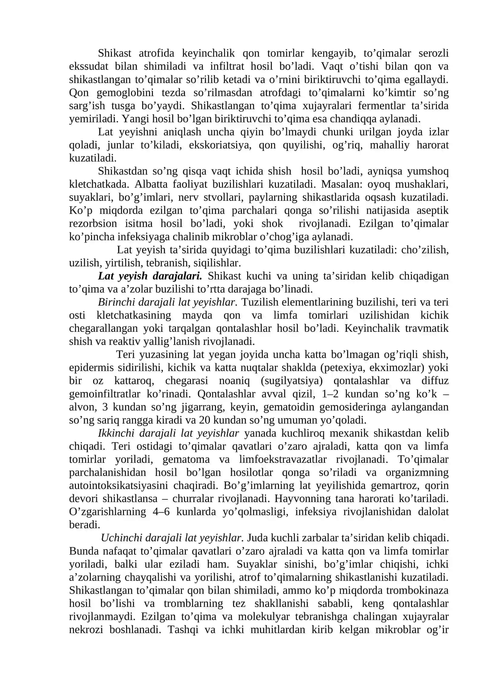 Yopiq mexanik shikastlanishlar 3