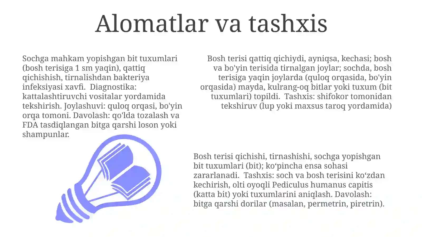 Chaynagan bitlari: aniqlash va morfologiyasi 3