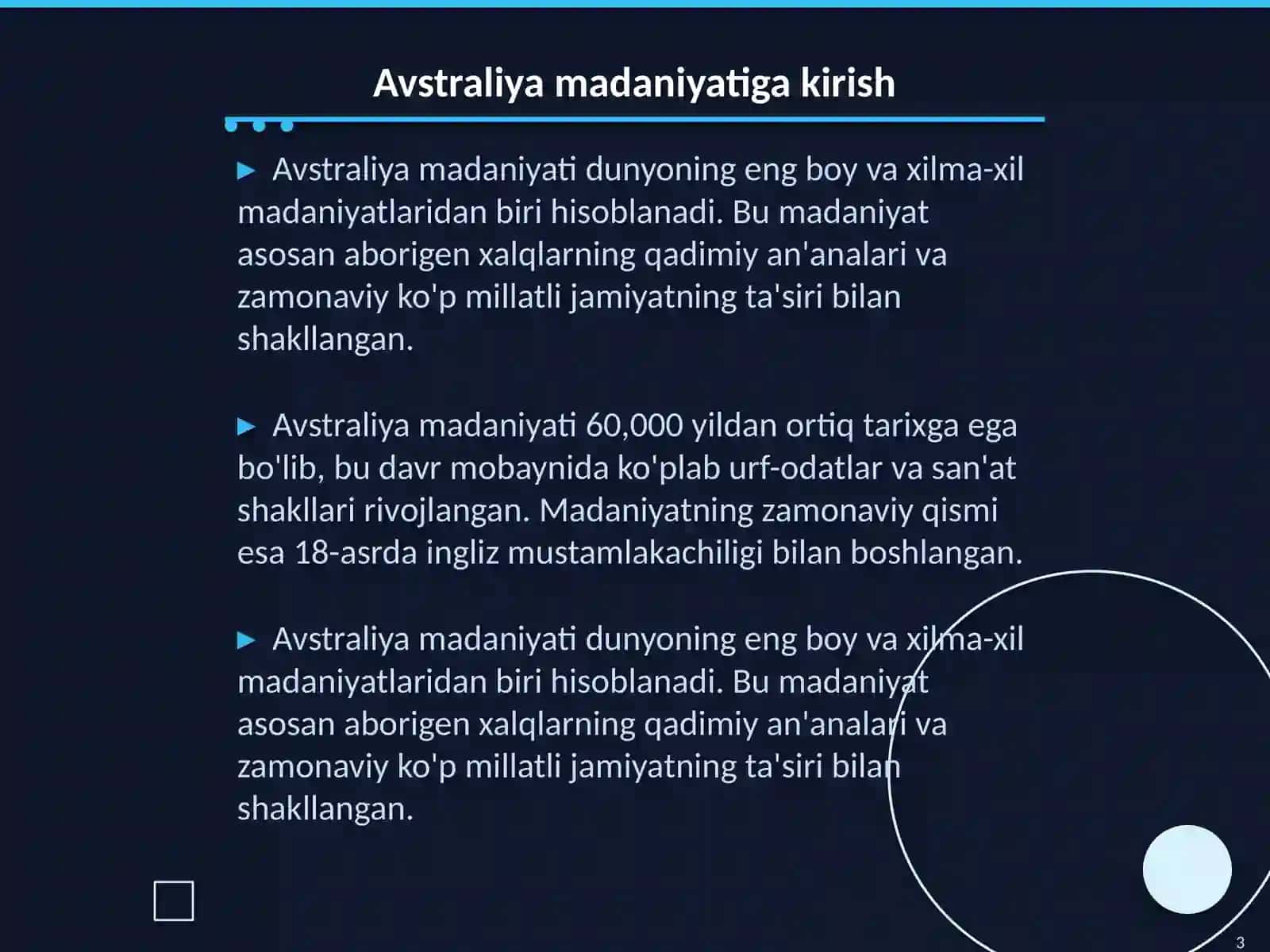 Avstraliya xalqlari madaniyati 3